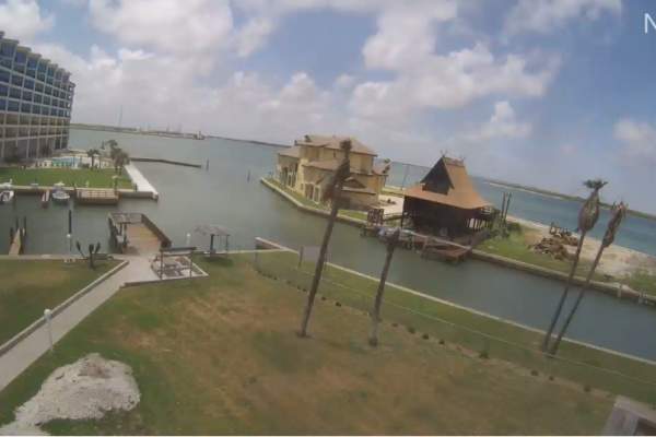 webcam view of the Ship Channel in port aransas