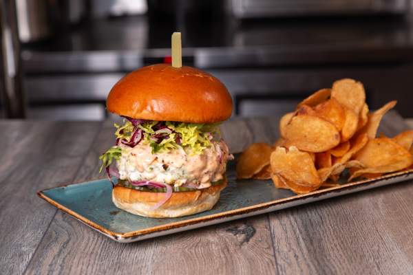 Small Bites: Mediterranean Swordfish Burger