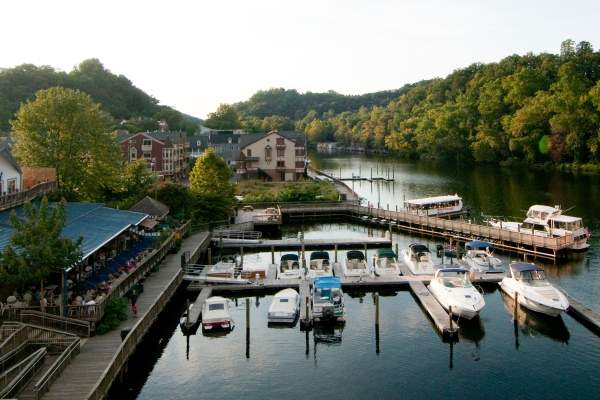 outdoor view of Madigan's waterfront dining