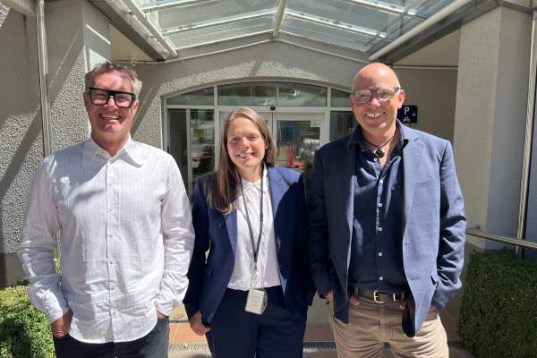 L-R Mat Woods, Michelle Morss, Tim Barke
