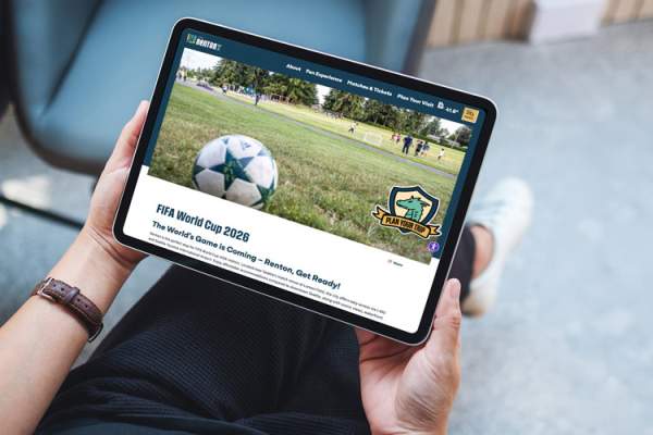 World Cup branding, site visits, & partner engagement: City of Renton’s redesign scored a hat-trick