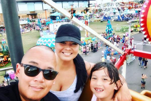 family on ride at nys fair