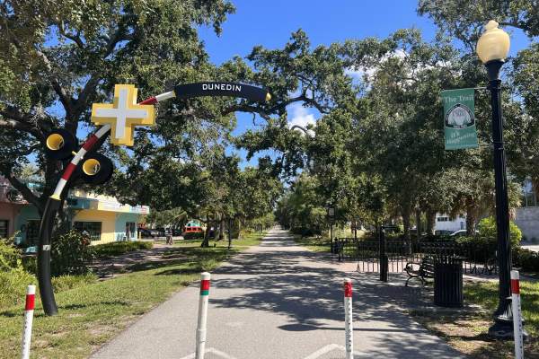 The Florida Coast to Coast Trail passes through Dunedin in Pinellas County.