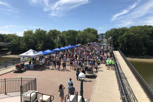 Beers across the wabash bridge view 2019