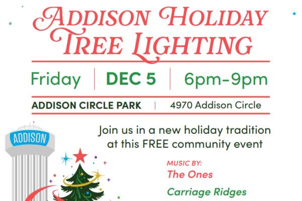 Addison Circle Holiday Tree Lighting