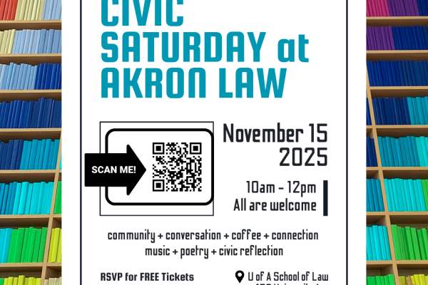 Civic Saturday at Akron Law