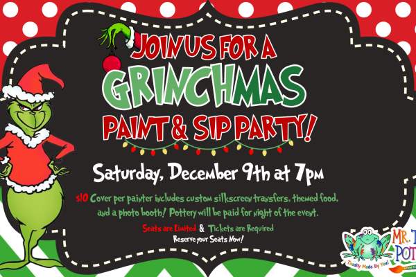 Merry Grinchmas Paint & Sip Party