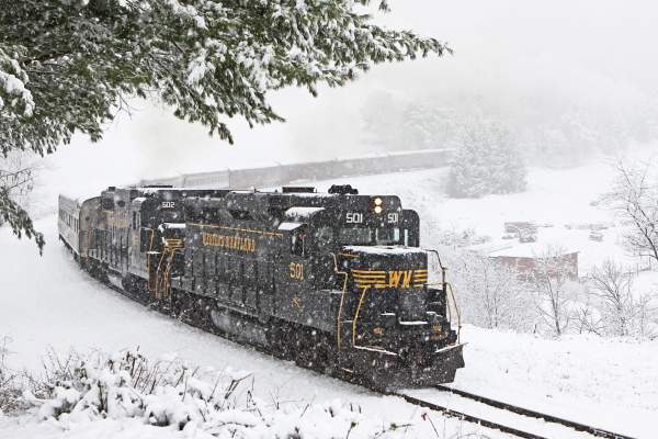 Allegheny Winter Express Train