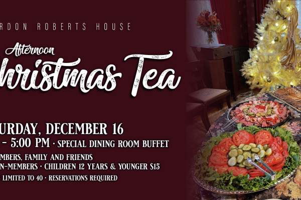 Gordon Roberts House Afternoon Christmas Tea