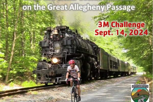 3M Challenge 2023.  Great Allegheny Passage, Cumberland