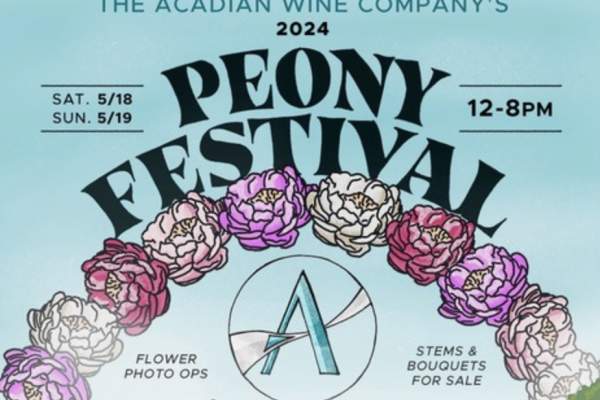 Peony Festival at The Acadian Wine Company