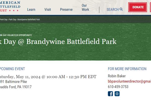 Park Day @ Brandywine Battlefield Park