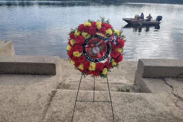 New Cumberland Wreath at the River Memorial Day Ceremony