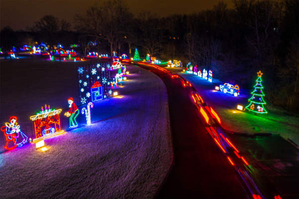 Photos of Blue Jacket's Fantasy of Lights at Franke Park.
