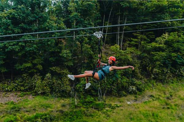 The Cloud Catcher Zipline at Ober Mountain