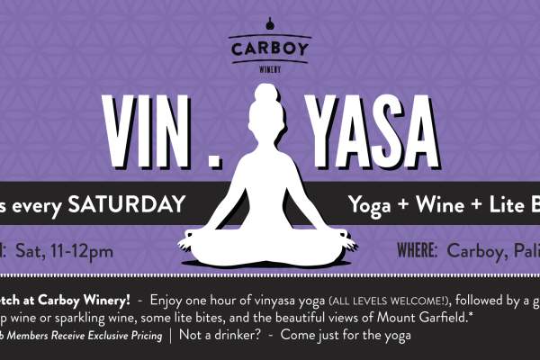 Vin.Yasa - YOGA SATURDAY MORNINGS!