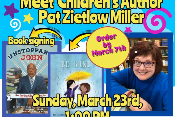 It’s Story Time with Pat Zietlow Miller at the Caramel Crisp Bookstore