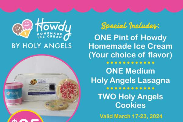 Howdy Homemade Ice Cream by Holy Angels (Shreveport) - 318 Restaurant Week Special