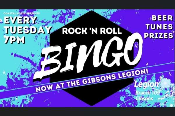 Rock N' Roll Bingo Gibsons