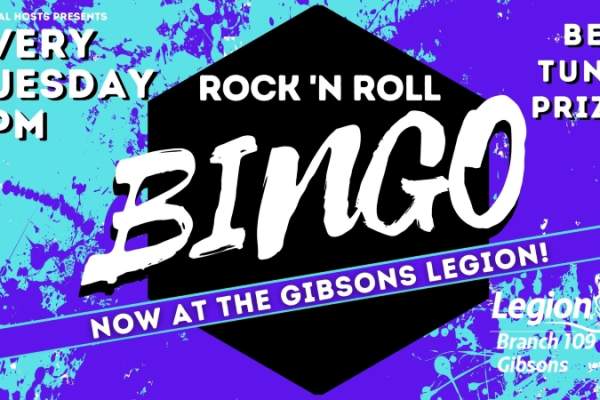 Rock N' Roll Bingo Gibsons