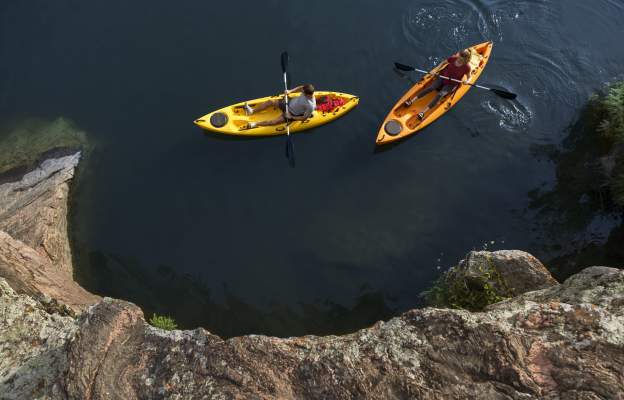 kayaking inks lake branded