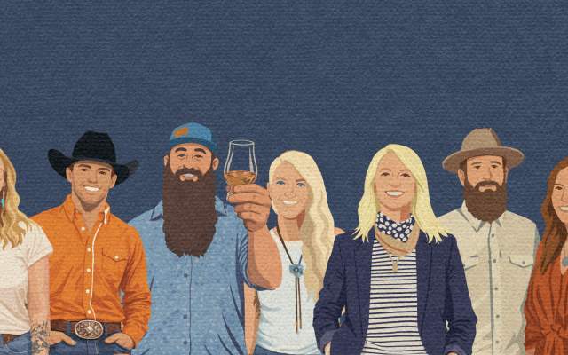 Group of illustrated Cheyenne Trailblazers