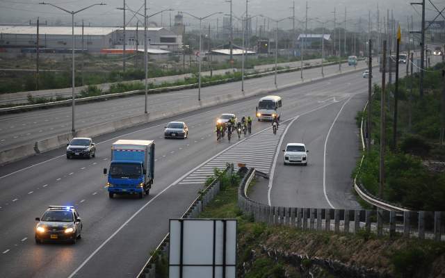 Vehicles driving along the Nelson Mandela Highway in Kingston