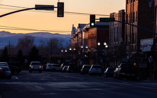 City of Laramie Winter Grand Avenue