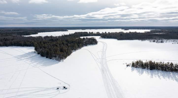 Drone- Ice Fishing- Dog Lake & Big Lake