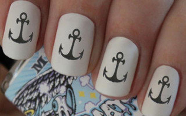 nautical nails and spa photos