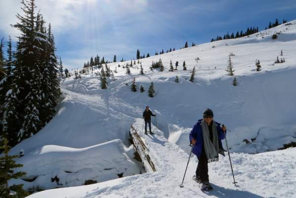 Discover Nature snowshoeing