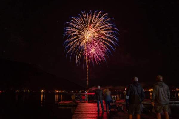 Buffalo days fireworks over lake