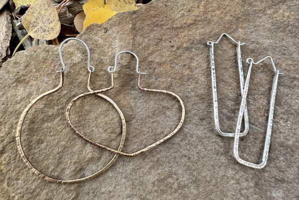 Silversmithing: Hammered Hoops