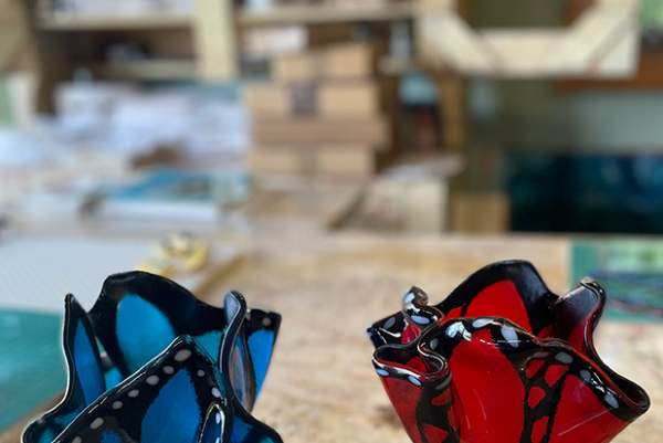 Glass Fusion: Butterfly Vase