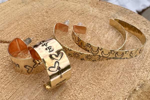 Silversmithing: Bold Brass Hoops