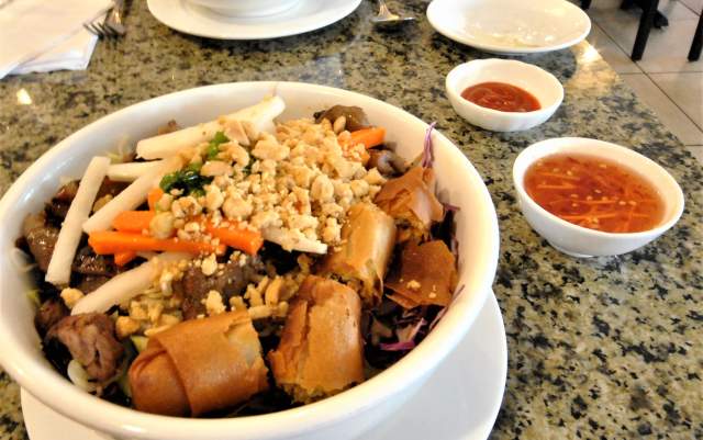 A cup of stew from Grilled Ginger, a Vietnamese restaurant in Fayetteville, NC