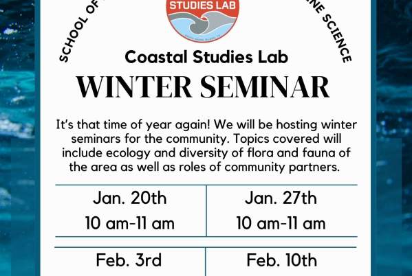 Coastal Studies Lab Winter Seminar Series