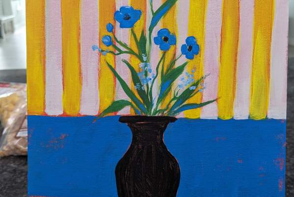 Beginner Acrylic Painting Workshop: Flower Vase
