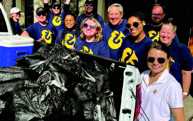 Trash Cleanup Along St. Charles Ave.