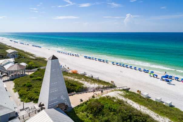 South Walton, Seaside, arial