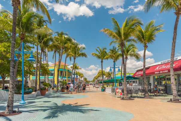 Your whole gang will love Times Square in Fort Myers Beach.