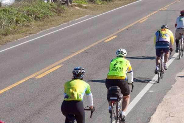 The St. Johns River to the Sea Loop Ride inaugural bicycle took place in 2008 in Putnam, St. Johns, Flagler, Volusia and Brevard Counties.