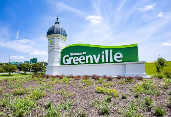 Welcome to Greenville Sign