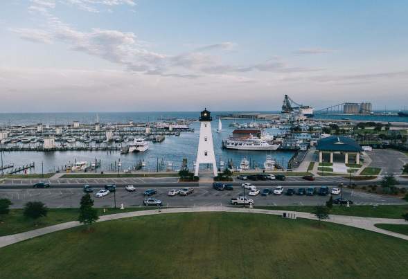 Jones Park Gulfport aerial