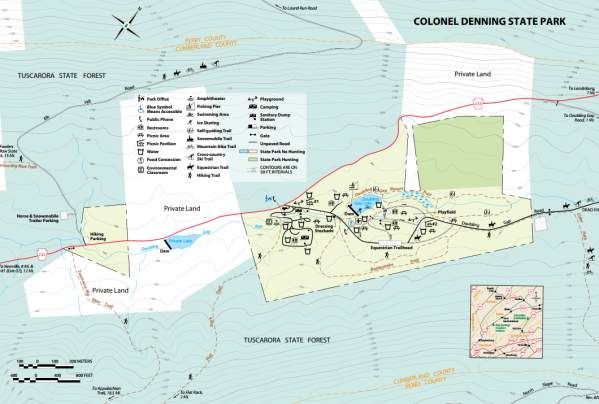 Colonel Denning State Park Map