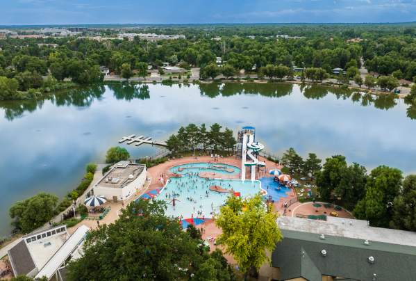 City Park Areal Shot Day Time