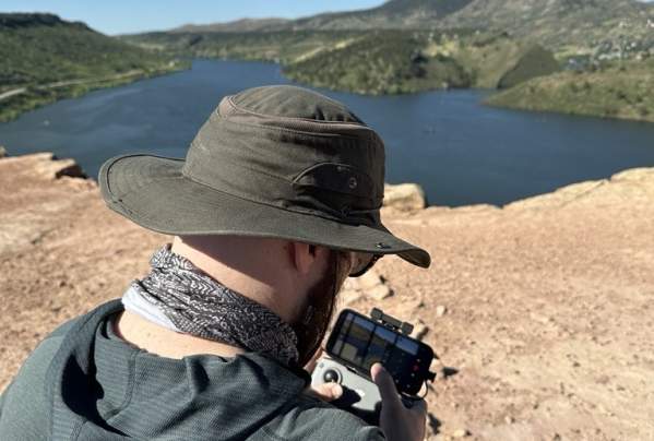 Film Drone at Horsetooth