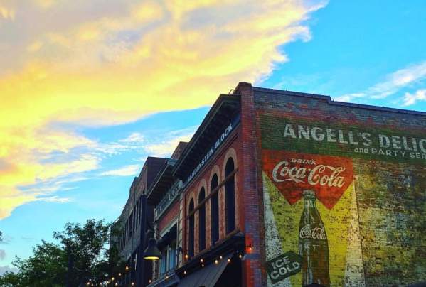 Sunset over CooperSmith's Ghost Sign