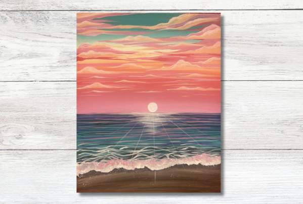 Beaming Beachside - Paint and Sip Event