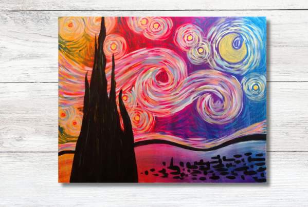 Black Light Paint and Sip Event